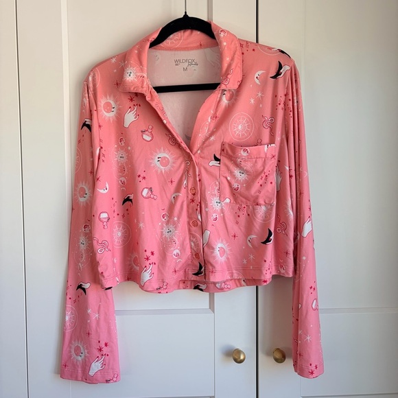 Wildfox Pink Patterned Pajama Set | M - Picture 2 of 6